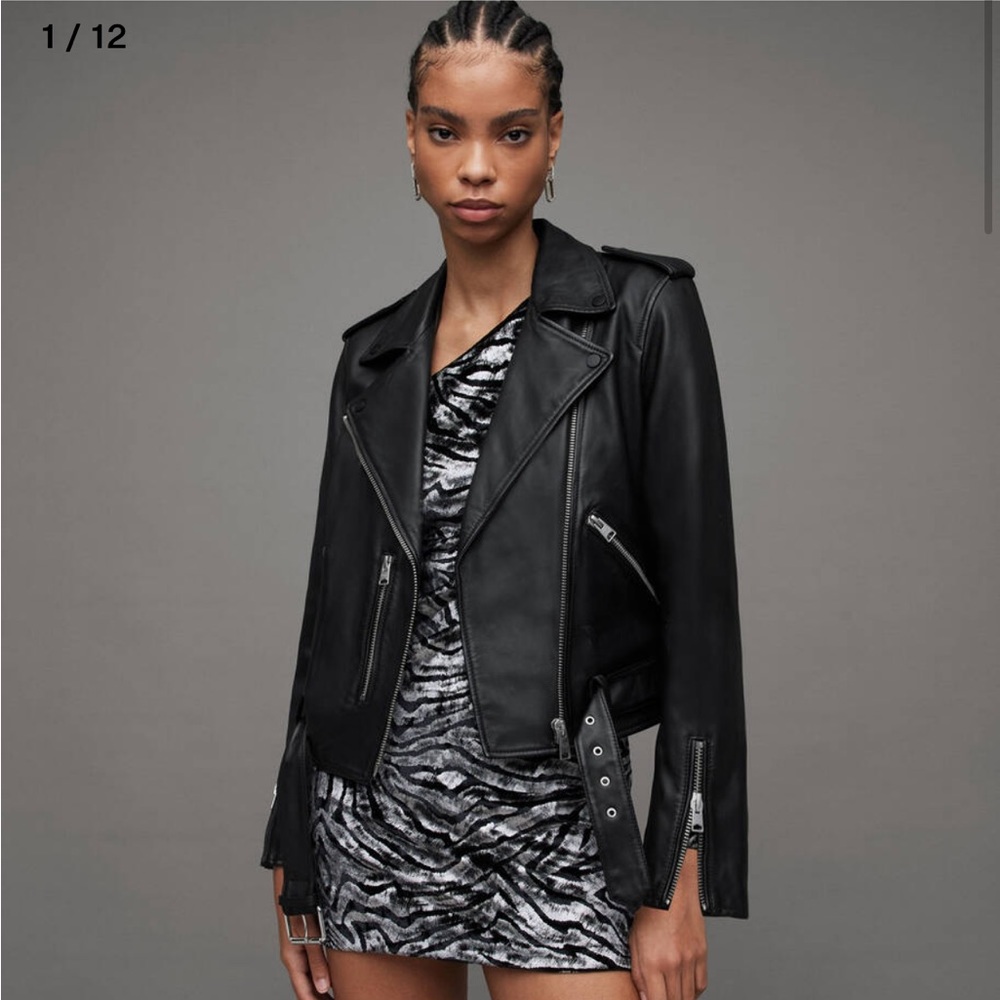 Allsaints Balfern Leather Biker Jacket